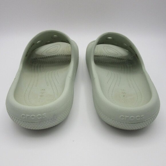 Crocs Classic Slide Platform Sandals Women's 6 Mint Green Rubber Open Toe - Picture 3 of 5